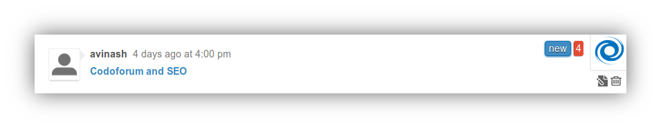 codoforum unread message tracking