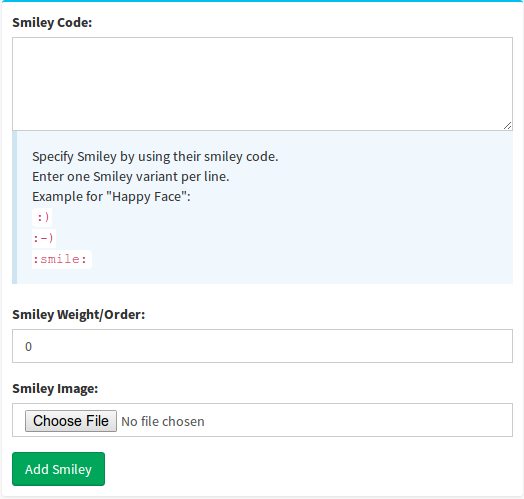forum backend ui smileys add
