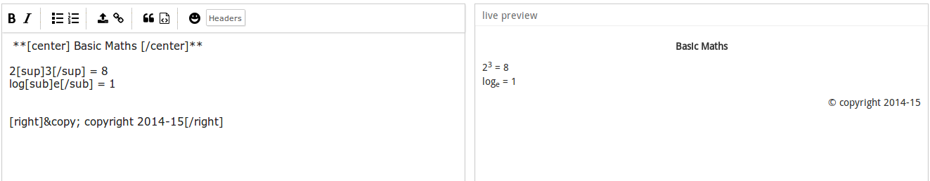 forum bbcode new tags editor