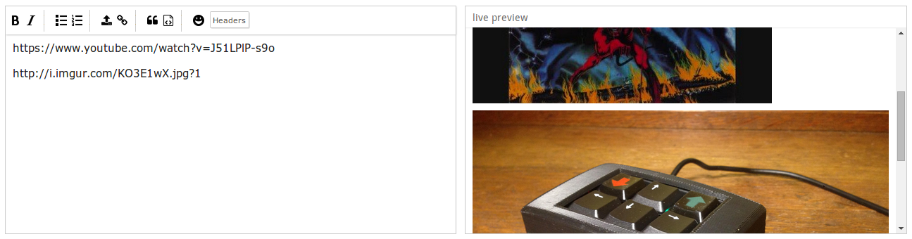forum embed editor video image